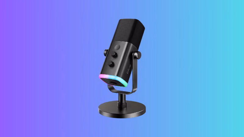 FIFINE AM8 Micrófono Dinámico RGB